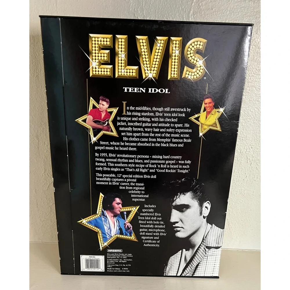 Hasbro Elvis Presley Jailhouse Rock Doll 1993 Gold Box Collector Edition Red NEW
